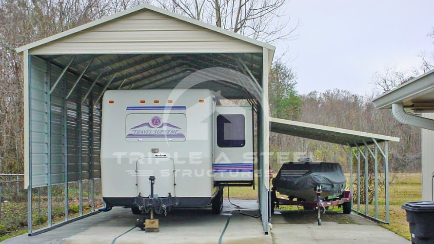 Boxed Eave Roof Style with a Lean-to