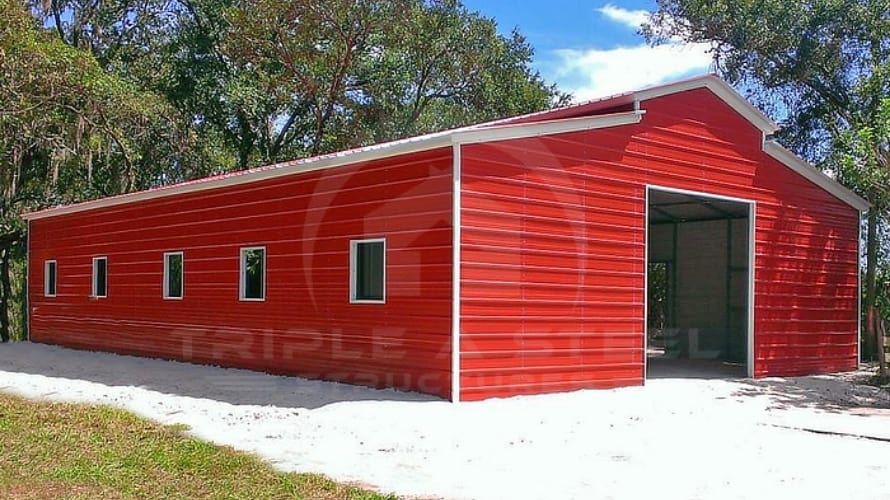 Carolina Barn Structure Full Of Frame-Outs