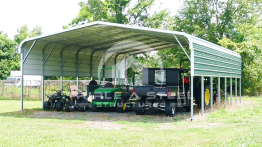 24×36 Regular Style Carport with One Panel Per Side