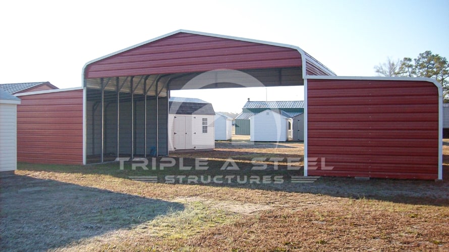 44×36 Regular Style Horse Barn with Horizontal Gables and Ends