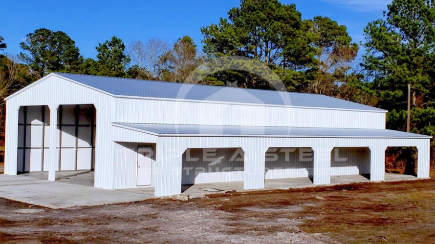 36x61x14 Fully Vertical Carolina Barn