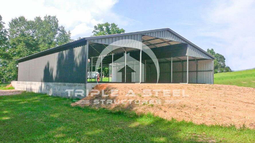 44×51 Seneca Barn Vertical Roof Style and Gables