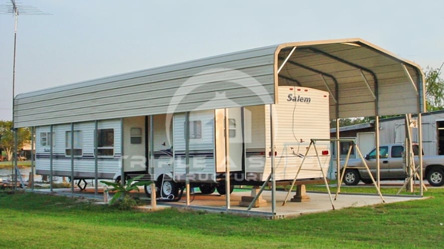 18×36 RV Carport Boxed Eave Style