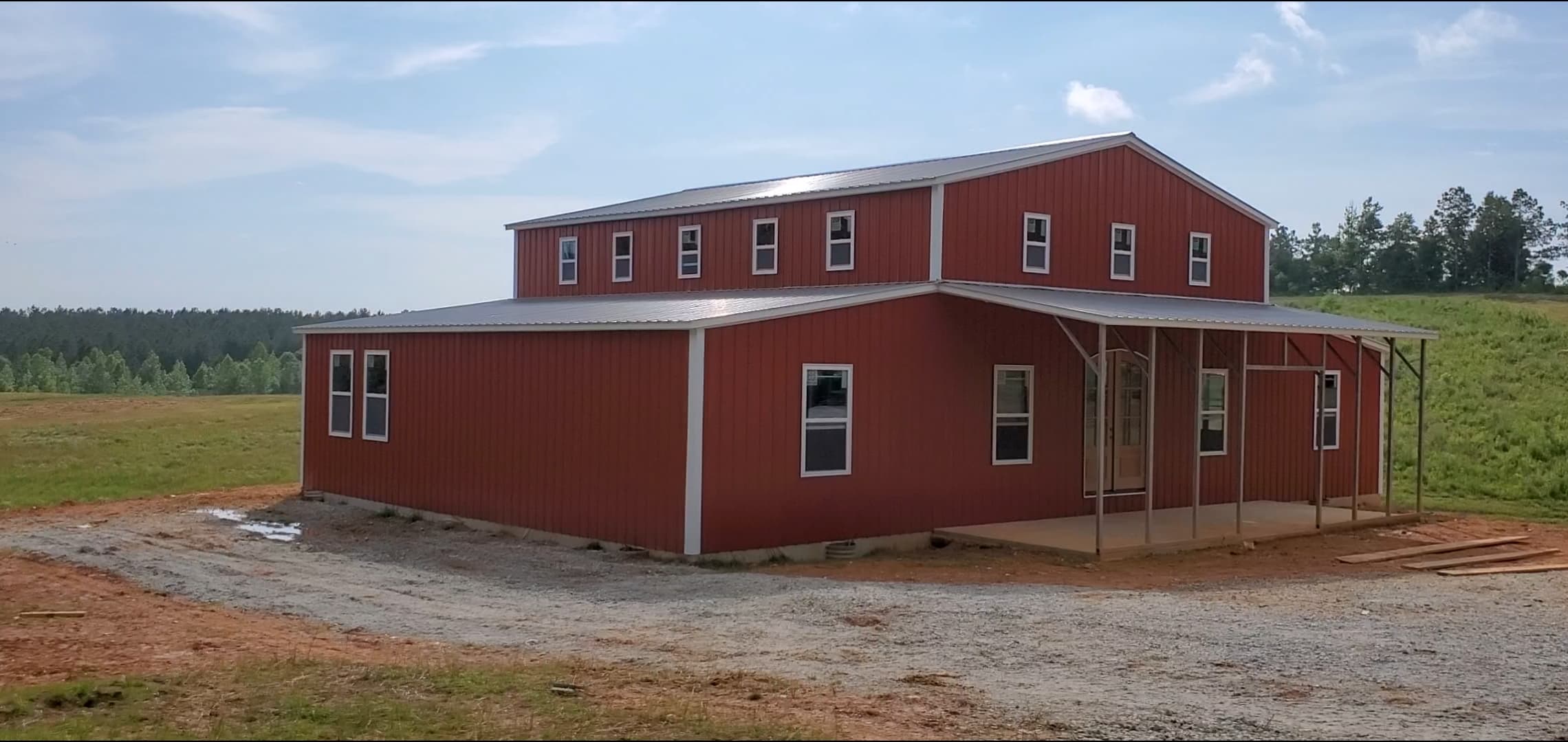 Custom Vertical Roof Barn w/ Front Porch