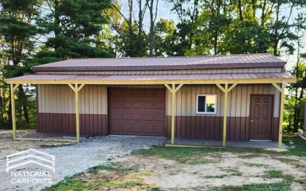 National Carports 20x21 Metal Garage
