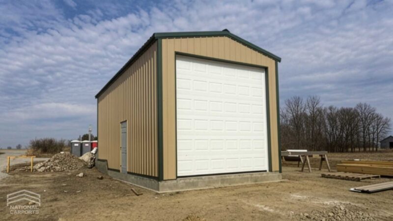 National Carports 12x26x11 garage