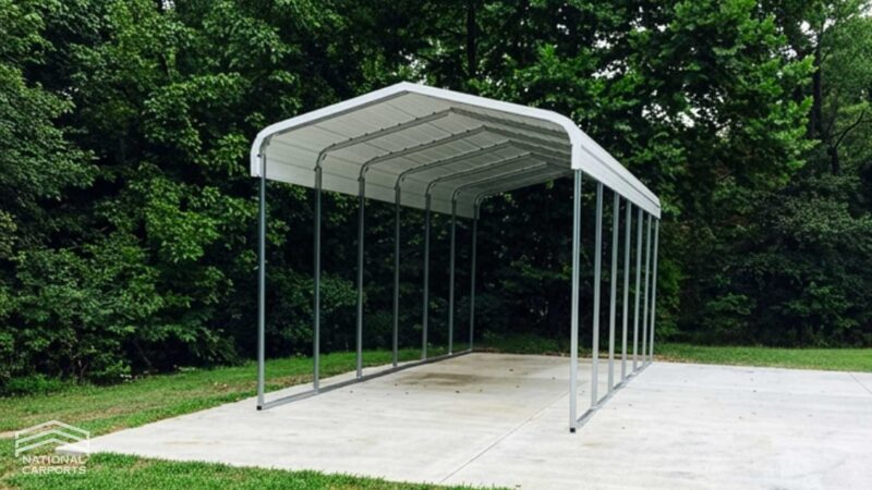 National Carports 18x31x9 horizontal roof