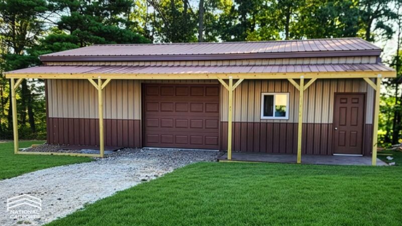 National Carports 20x26x9 Garage