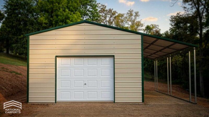 National Carports 22x21x8 Garage